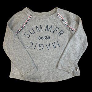 Roxy girls sweatshirt, fits 5/6 but size 8